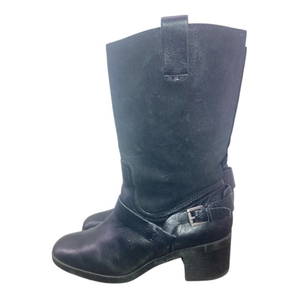 Ralph Lauren Black Heeled Boots size 7.5